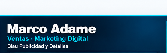 Marco Adame, Ventas y Marketing Digital